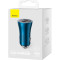 Автомобільний зарядний пристрій BASEUS Golden Contactor Pro Dual Fast Charger Car Charger C+C 40W Blue (CGJP000003)