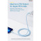 Кабель BASEUS Jelly Liquid Silica Gel Fast Charging Data Cable Type-C to iPhone 20W 2м Blue (CAGD020103)