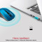 Мышь PROMATE Contour Wireless Blue