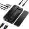 Порт-репликатор ACASIS CM073 Swappable High-Speed SSD Storage & 10-in-1 Hub Docking Station Black