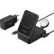 Бездротовий зарядний пристрій ANKER MagGo 3-in-1 Foldable 15W Qi2 Wireless Charging Station Black (B25M8H11)