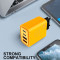 Зарядний пристрій WUW C212 2xUSB-A, 2xUSB-C, PD48W Yellow