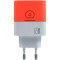 Зарядний пристрій WUW C215 1xUSB-A, 2xUSB-C, PD65W, QC3.0, GaN Orange/White