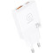 Зарядний пристрій WUW C217 1xUSB-A, 1xUSB-C, PD25W White