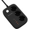 Мережевий фільтр COLORWAY CW-CHE34PDB Black, 3 розетки, 2xUSB-C, 2xUSB, 2м