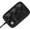 Мережевий фільтр COLORWAY CW-CHE34PDB Black, 3 розетки, 2xUSB-C, 2xUSB, 2м