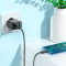 Зарядний пристрій HOCO CS23A Sunlight 1xUSB-C, 1xUSB-A, PD30W, QC3.0 Black w/Type-C cable (6942007609968)