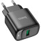 Зарядний пристрій HOCO C140A Smart 1xUSB-A, QC3.0, 18W Black (6942007627788)