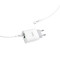 Зарядний пристрій HOCO C80A Rapido 1xUSB-A, 1xUSB-C, PD20W, QC3.0 White w/Type-C cable (6931474740533)
