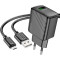 Зарядний пристрій HOCO CS21A Rich 1xUSB-A, QC3.0 Black w/Micro-USB cable (6942007609890)