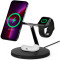 Бездротовий зарядний пристрій BELKIN Boost Up Charge Pro 3-in-1 Wireless Charger with MagSafe Qi2 15W Black (WIZ032KQBK)