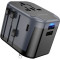 Зарядний пристрій BOROFONE BAC12 Leader 2xUSB-A, 1xUSB-C, 2.4A Universal Conversion Charger Black