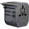 Зарядний пристрій BOROFONE BAC13 Leader 2xUSB-A, 1xUSB-C, PD20W, QC3.0 Universal Conversion Charger Black