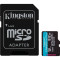 Карта памяти KINGSTON microSDXC Canvas Go! Plus 512GB UHS-I U3 V30 A2 Class 10 + SD-adapter (SDCG4/512GB)