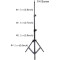 Штатив PULUZ 1.1m Height Tripod Mount Holder for Vlogging Video Light Live Broadcast Kits (PU419)