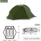 Намет 2-місний NATUREHIKE Tagar 2 Dark Green (6927595793183)