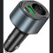 Автомобільний зарядний пристрій HOCO Z56 Friend 1xUSB-C, 1xUSB-A, 1xCar Charger, PD35W, QC3.0 Black (6942007633031)