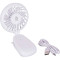 Портативний ручний вентилятор BO-CAMP Mini Fan with Clamp White