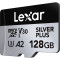 Карта памяти LEXAR microSDXC Professional Silver Plus 128GB UHS-I U3 V30 A2 Class 10 (LMSSIPL128G-BNANG)