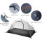 Намет 1-місний NATUREHIKE Cycling 1 Dark Green (6927595735671)
