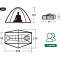 Намет 1-місний NATUREHIKE Cycling 1 Dark Green (6927595735671)