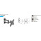 Крепление настенное для ТВ OZONEHD WM1443 14"-43" Black