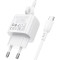 Зарядний пристрій BOROFONE BAS42A Potential 1xUSB-A, QC3.0, 18W White w/Type-C cable
