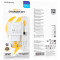Зарядний пристрій BOROFONE BAS42A Potential 1xUSB-A, QC3.0, 18W White w/Type-C cable