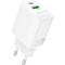 Зарядний пристрій BOROFONE BN27 Fuente GaN 1xUSB-C, 1xUSB-A, PD20W, QC3.0 White