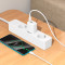 Зарядний пристрій BOROFONE BN27 Fuente GaN 1xUSB-C, 1xUSB-A, PD20W, QC3.0 White w/Type-C cable