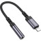 Адаптер BOROFONE BV24 Graceful Digital Audio Adapter Cable Lightning - AUX Gray