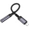 Адаптер BOROFONE BV24 Graceful Digital Audio Adapter Cable Lightning - AUX Gray