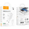Зарядний пристрій HOCO C146A Charm 1xUSB-C, PD20W, QC3.0 White w/Type-C to Lightning cable (6942007630252)