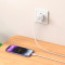 Зарядний пристрій HOCO C146A Charm 1xUSB-C, PD20W, QC3.0 White w/Type-C to Lightning cable (6942007630252)
