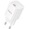 Зарядний пристрій HOCO C148A Charm 1xUSB-C, PD30W, QC3.0 White (6942007630306)