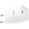 Зарядний пристрій HOCO C148A Charm 1xUSB-C, PD30W, QC3.0 White (6942007630306)