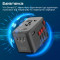 Універсальний зарядний пристрій PROMATE TripMate-GaN100 4xUSB-C, 1xUSB-A Black