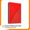 Портативний жорсткий диск WD My Passport 6TB USB3.2 Red (WDBR9S0060BRD-WESN)