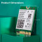Wi-Fi адаптер INTEL Tri Band Wireless 802.11ax+BT5.3 AX210 M.2 (AX210.NGWG.NV)