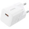 Зарядний пристрій BASEUS GaN5 Fast Charger Mini 1C 25W Moon White w/Type-C cable (P10110909213-01)