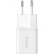 Зарядний пристрій BASEUS GaN5 Fast Charger Mini 1C 25W Moon White w/Type-C cable (P10110909213-01)