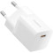 Зарядний пристрій BASEUS GaN5 Fast Charger Mini 1C 25W Moon White w/Type-C cable (P10110909213-01)