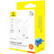 Зарядний пристрій BASEUS GaN5 Fast Charger Mini 1C 25W Moon White w/Type-C cable (P10110909213-01)