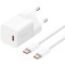 Зарядное устройство BASEUS GaN5 Fast Charger Mini 1C 30W Moon White w/Type-C cable (P10110902213-00)