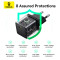 Зарядний пристрій BASEUS Palm Fast Charger 1C 20W EU Cluster Black w/Type-C cable (P10111602113-01)