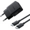 Зарядний пристрій BASEUS Palm Fast Charger 1C 30W EU Cluster Black w/Type-C cable (P10111605113-01)