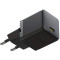 Зарядний пристрій BASEUS Palm Fast Charger 1C 30W EU Cluster Black w/Type-C cable (P10111605113-01)