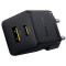 Зарядний пристрій BASEUS Palm Fast Charger C+U 30W EU Cluster Black (P1011160A113-00)