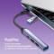 USB-хаб COLORWAY 4-in-1 USB-A/USB-C to 1xUSB3.0, 2xUSB2.0, 1xUSB-C2.0 (CW-HUB06)