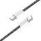 Кабель COLORWAY Fabric Braided Type-C to Type-C 3A 2м Black (CW-CBPDCC068-BK)
